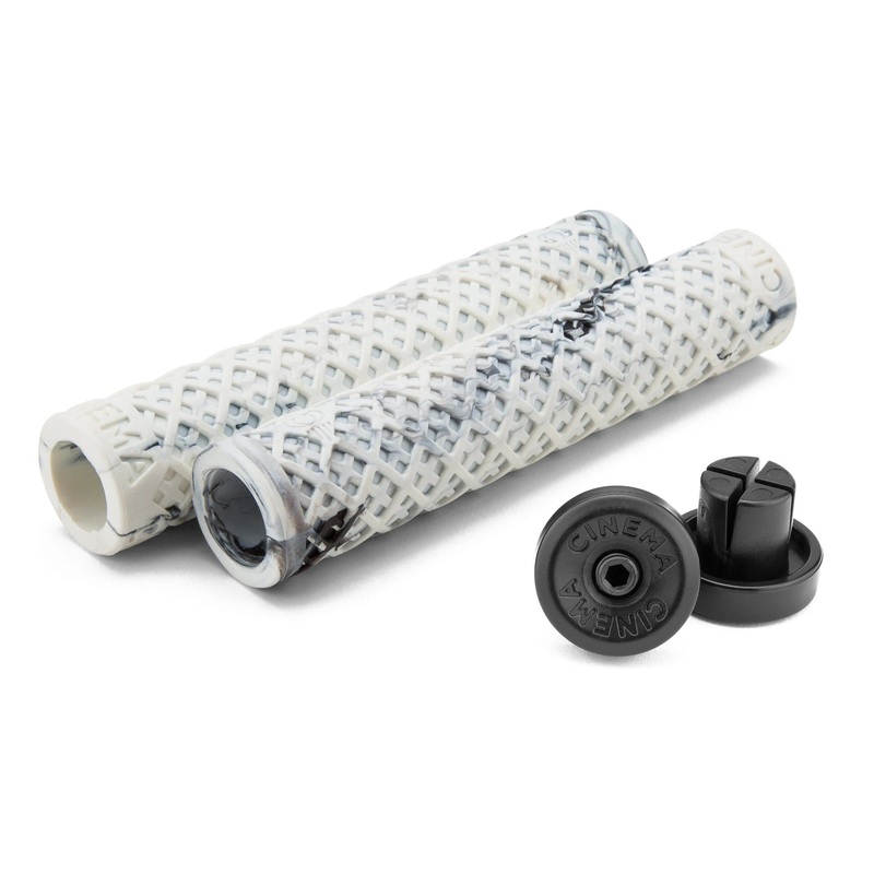 Cinema BMX Interlace Grips – White/Black Splash