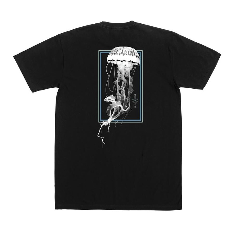 DARK SEAS T-SHIRT JELLY GLOW IN THE DARK T-SHIRT BLACK MED