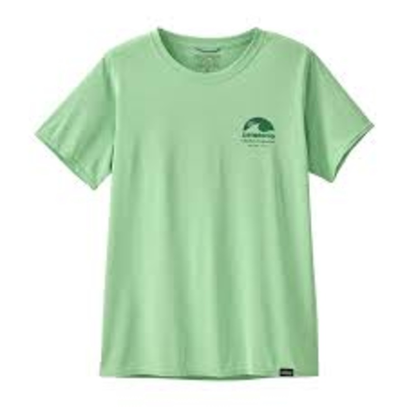 Patagonia Women’s Cap Cool Daily Graphic Tee Rinsed Green X-Dye M