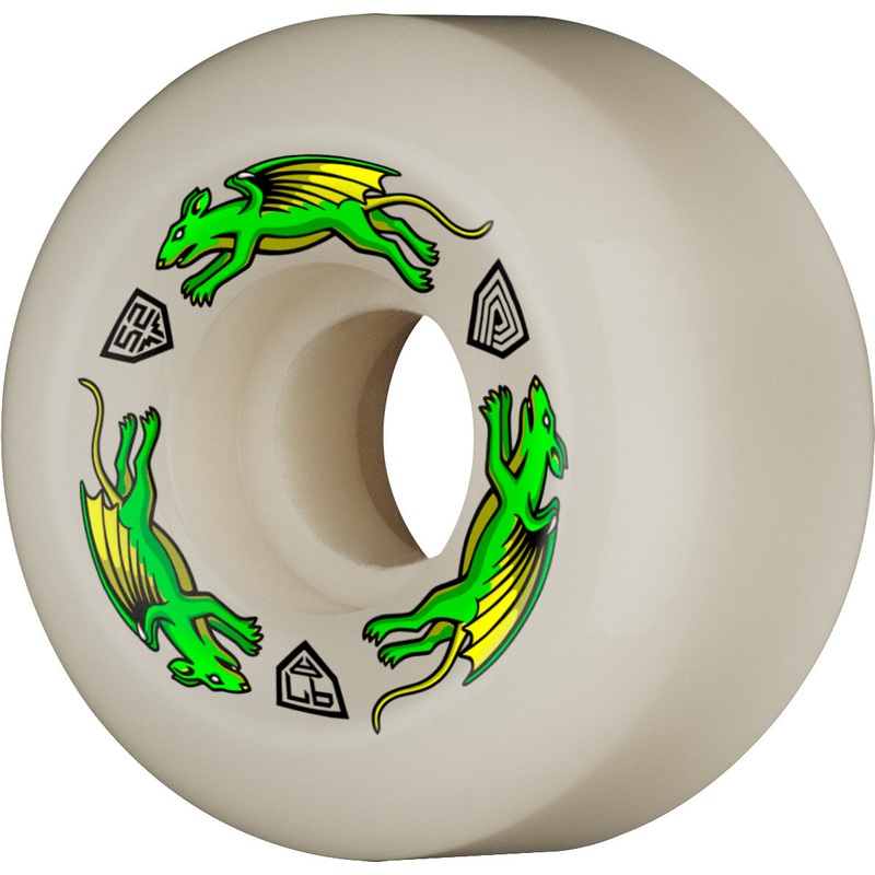 Powell Peralta Dragon Formula Nano Rats Wheels 52x30mm 97A – Off White (Set of 4)