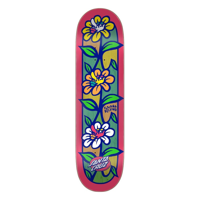SANTA CRUZ DECK – VX DELPHINO FLOWER CREW (8.25″) 8.25″