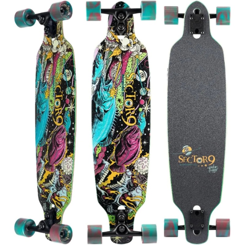 Sector Nine Fractal Battle 36″ X 9.0″ Longboard Complete Skateboard