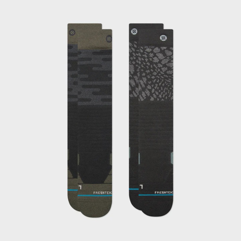 Stance Black Diamond 2 Pack Snow Socks – Black Medium