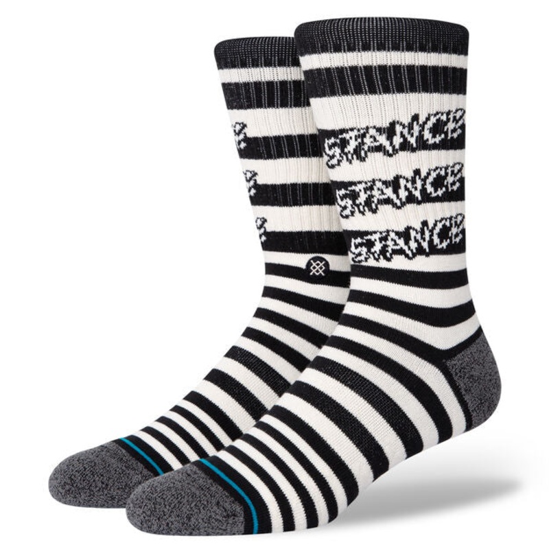 Stance Jail Card Crew Socks – Black L