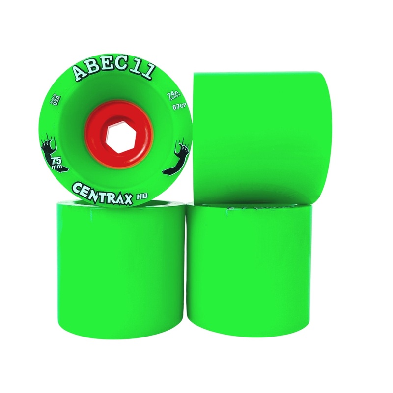 ABEC11: 75mm Centrax HD Longboard Skateboard Wheel 74a-Reflex