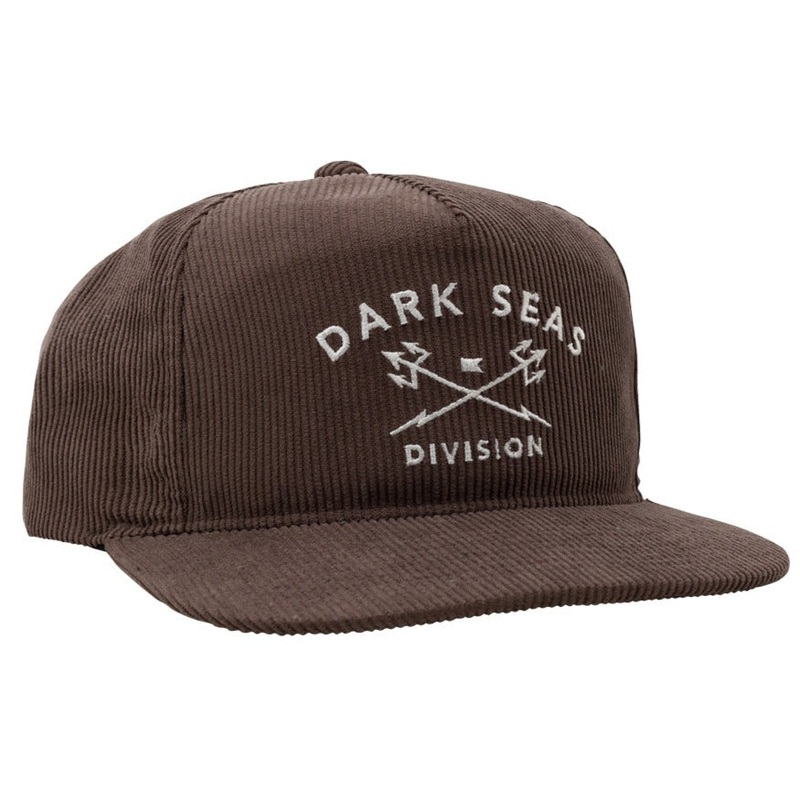 DARK SEAS TRIDENTS CORDUROY HAT BROWN
