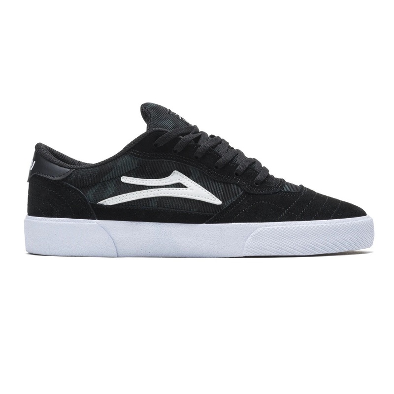 Lakai Shoes Cambridge – Black/Green Camo Suede 10 Black