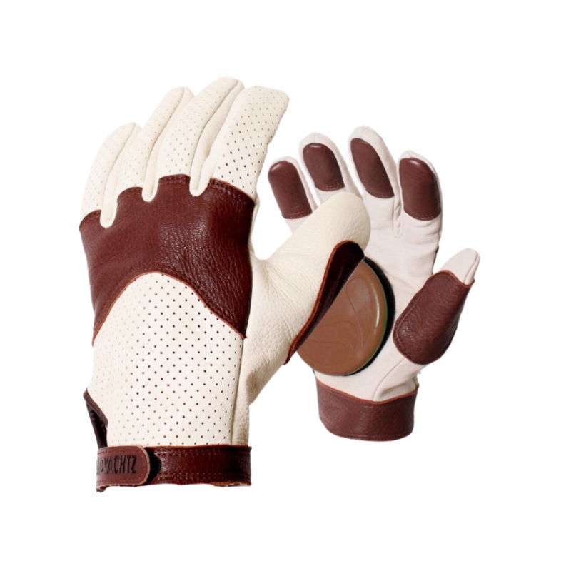 Landyachtz Burley Leather Slide Gloves Small