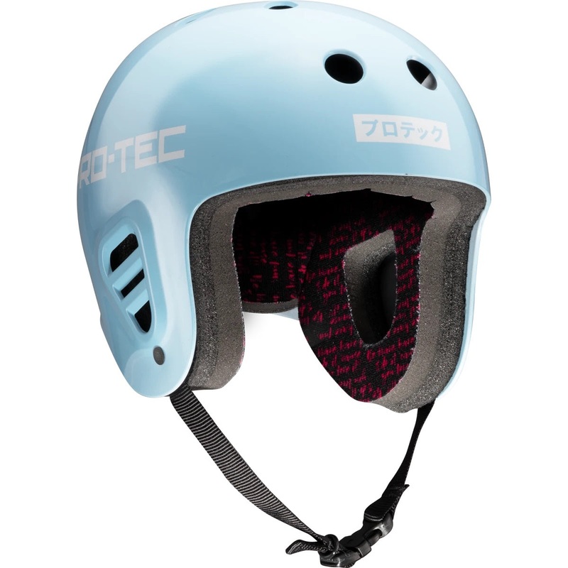 ProTec Classic Full Cut Helmet Sky Brown – Light Blue/White XS Blue
