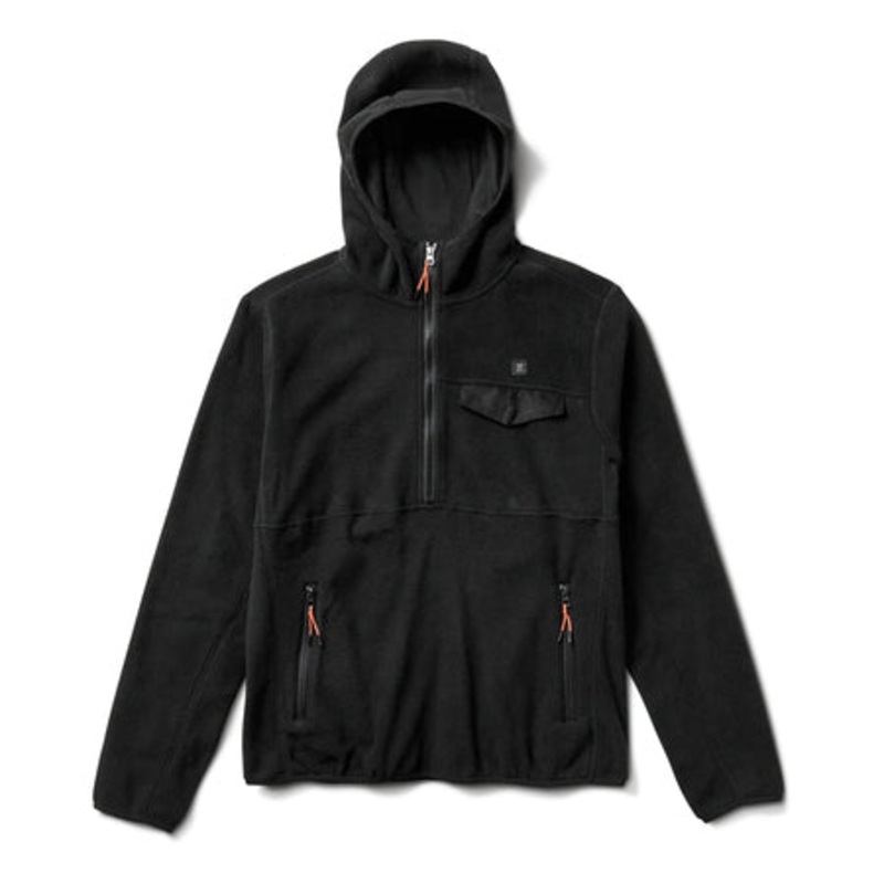 ROARK HALFZIP SCRAMBLER FLEECE – BLACK MEDIUM