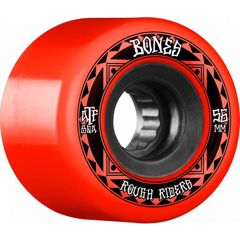 Bones ATF Rough Rider Runners 56mm 80a Wheels – Red (Set of 4)