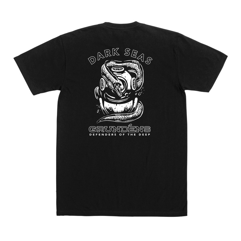 DARK SEAS X GRUNDENS LUMINATE TEE BLACK MEDIUM