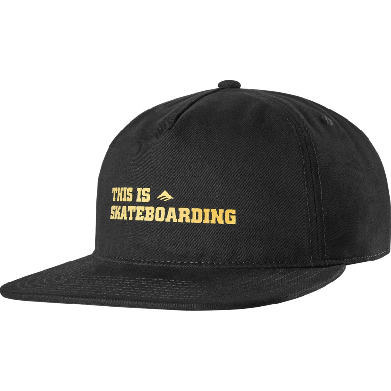 EMERICA THIS IS SKATEBOARDING SNAPBACK BLACK