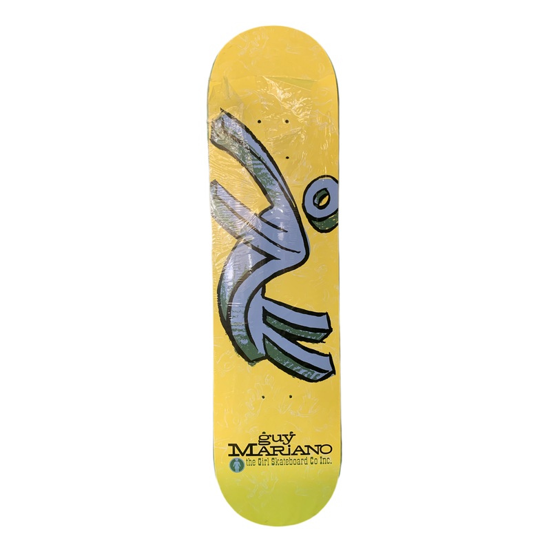 Girl Guy Mariano Sketches 7.75″ Yellow Classic Skateboard Deck