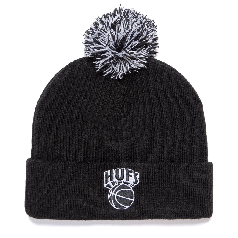 HUF EASTERN POM BEANIE – BLACK