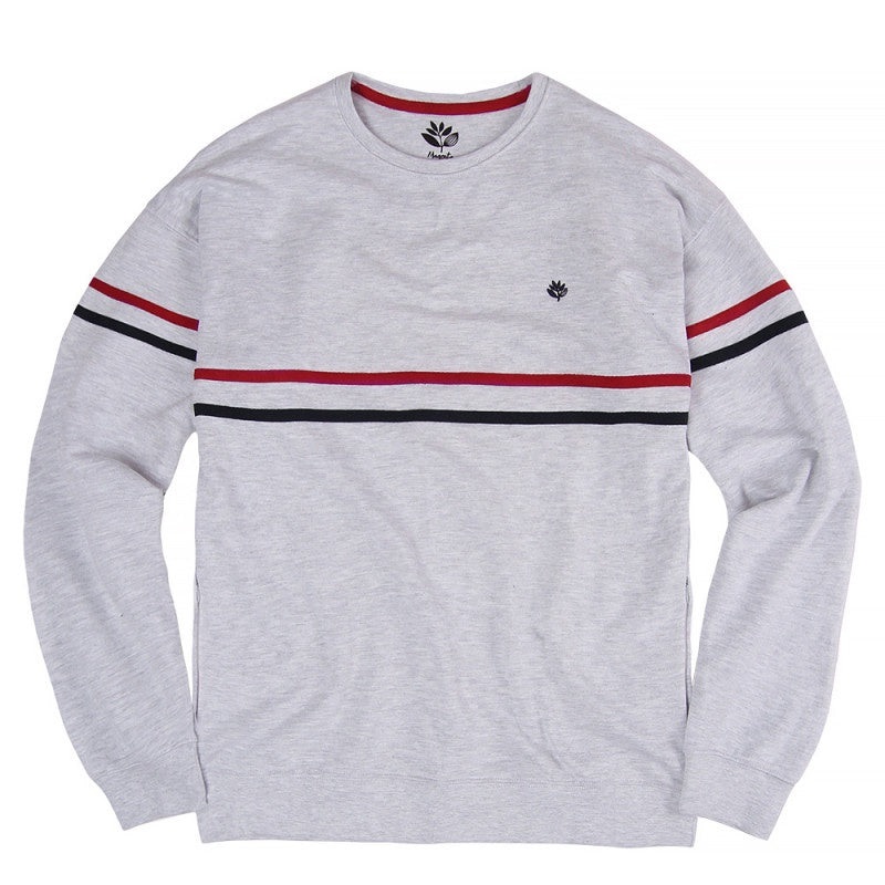 Magenta Notre Dame Crewneck – Heather Grey Medium