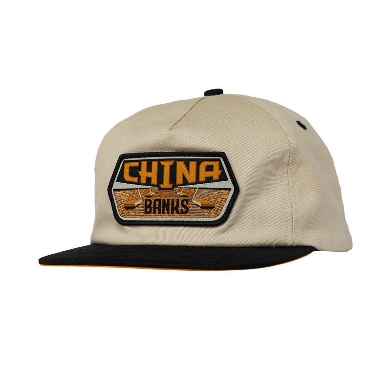 Real China Banks Snapback Hat O/S Tan