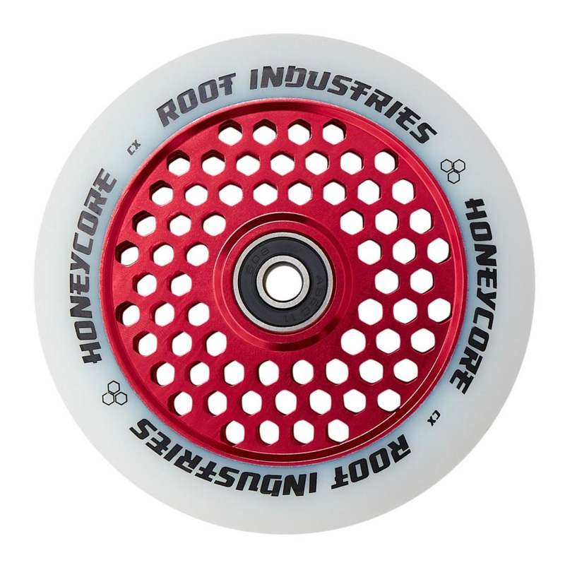 Root Industries HoneyCore Wheels 110mm – White/Red (Pair)