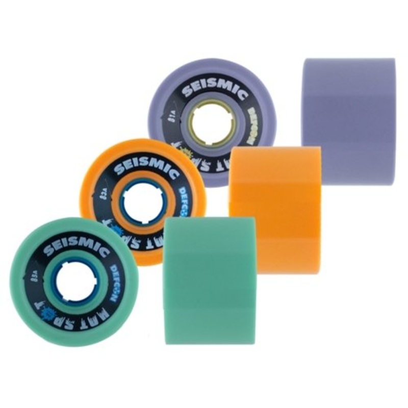 Seismic: 66mm Hotspot Longboard Wheel 66mm Square Lip 79a Plum