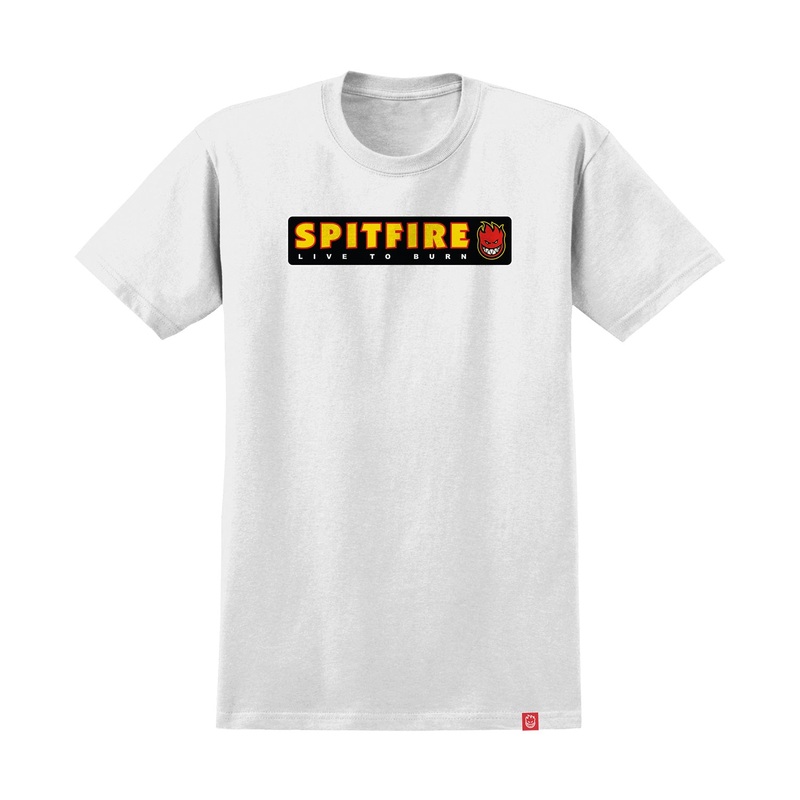 Spitfire Live To Burn T-Shirt XS White/Multi
