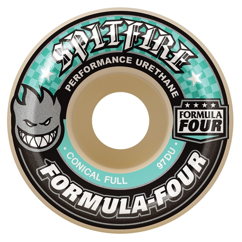 Spitfire Wheels F4 Conical Full 58mm 97a – Turquoise (Set of 4)