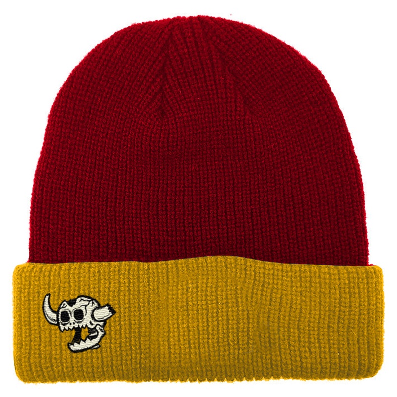TOY MACHINE BEANIE MONSTER CUFF MAROON
