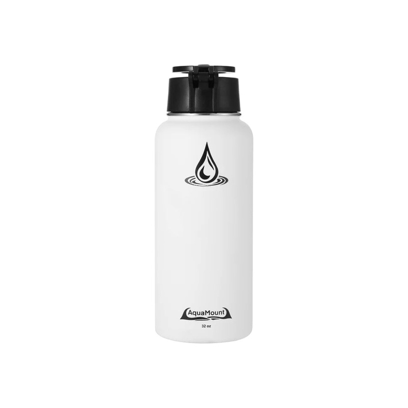 AquaMount Pro 32oz Coastal White Water Bottle