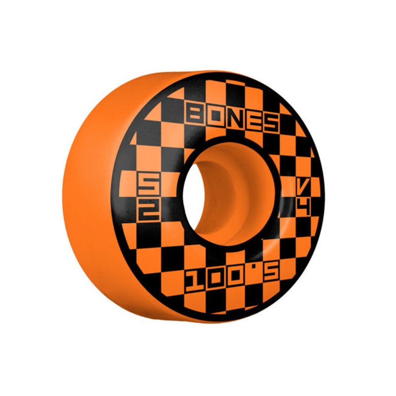 BONES 100’s OG V4 BLOCK PARTY Wheels 52mm 100A ORANGE