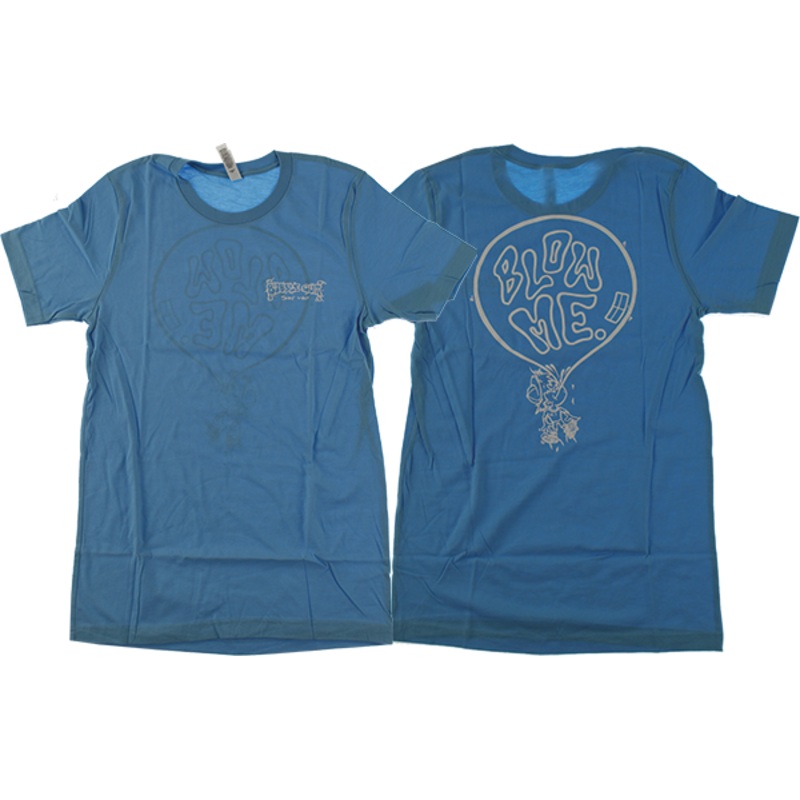BUBBLE GUM BLOW ME LOGO SS BLUE S