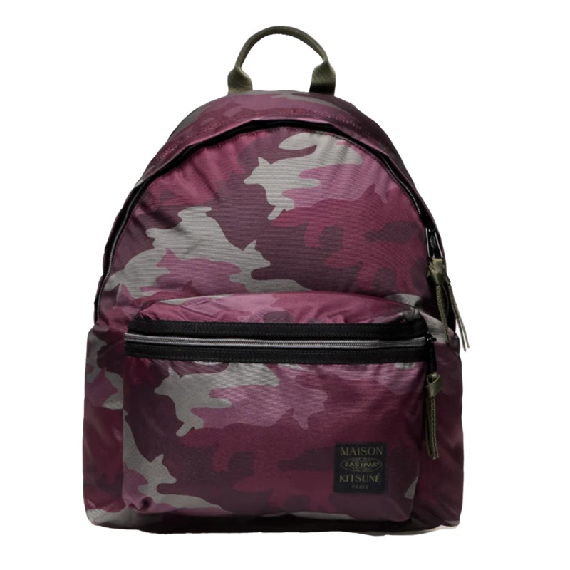 EASTPAK X MAISON KITSUN PADDED BACKPACK MERLOT/CAMO
