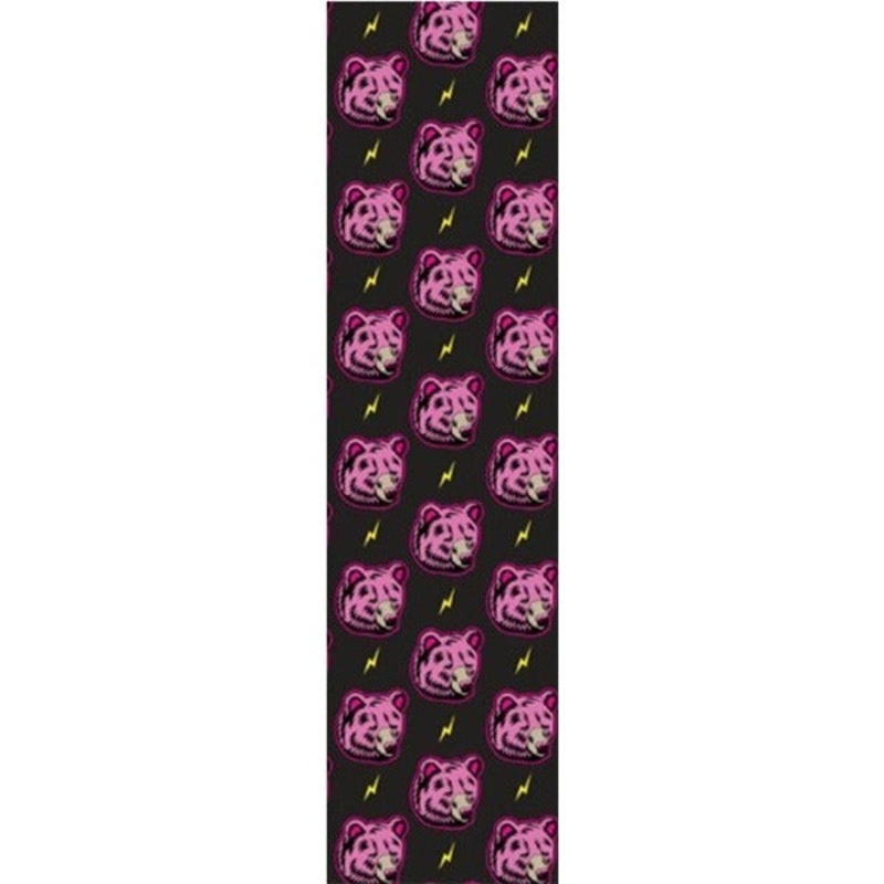Grizzly High Voltage Single Sheet Griptape – 9×33 Pink