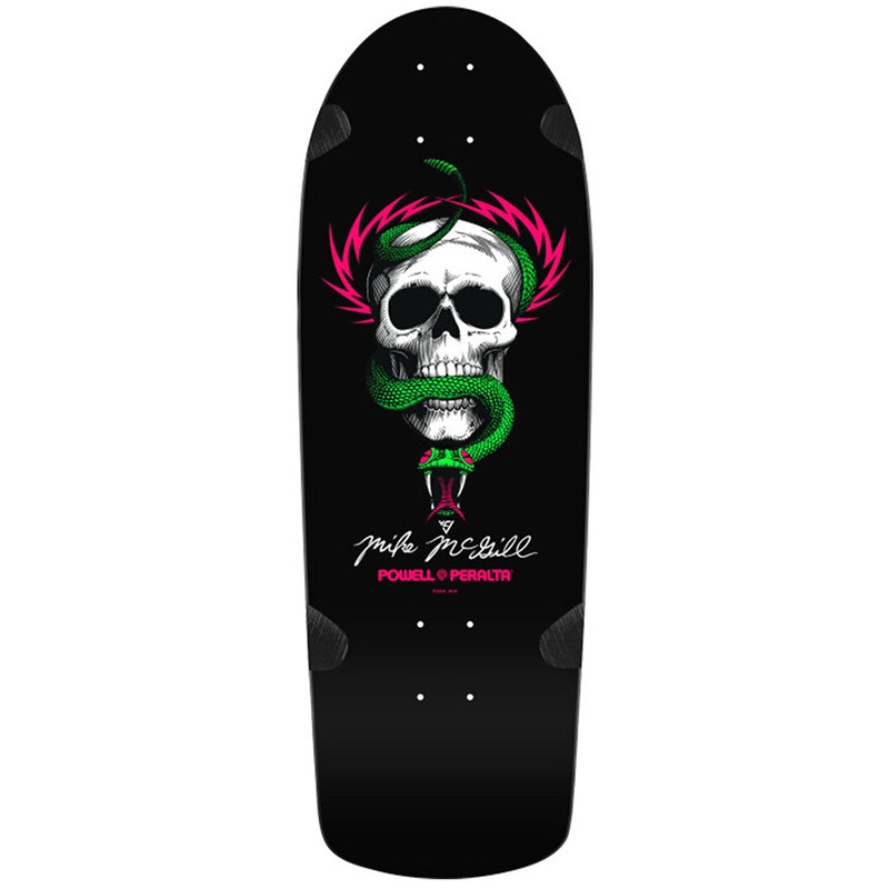 POWELL-PERALTA RETRO DECK – OG MCGILL SKULL & SNAKE BLACKLIGHT (10″)