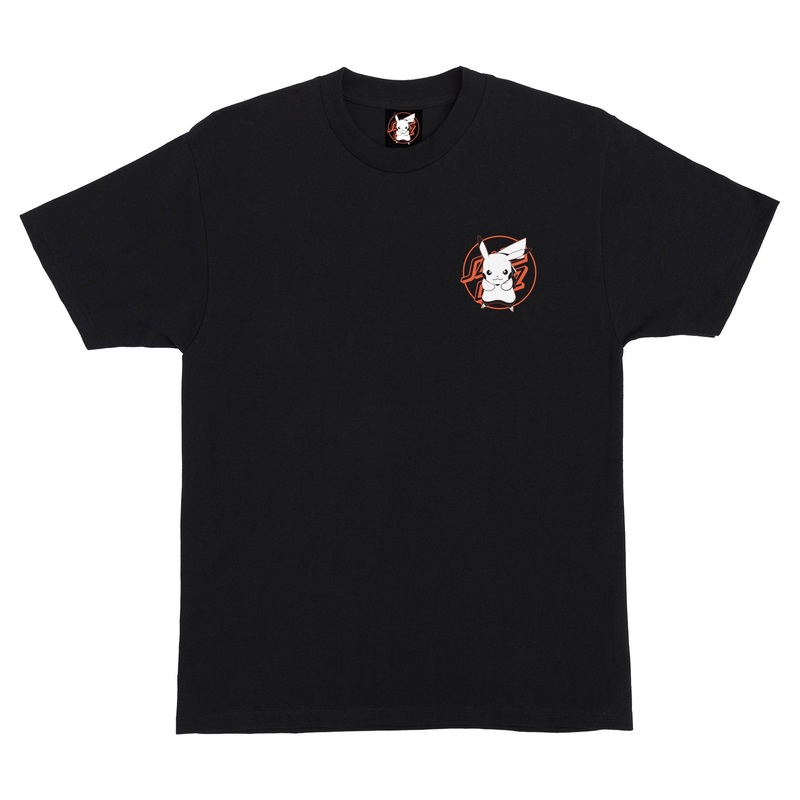 SANTA CRUZ X POKEMON PIKACHU T-SHIRT BLACK MED