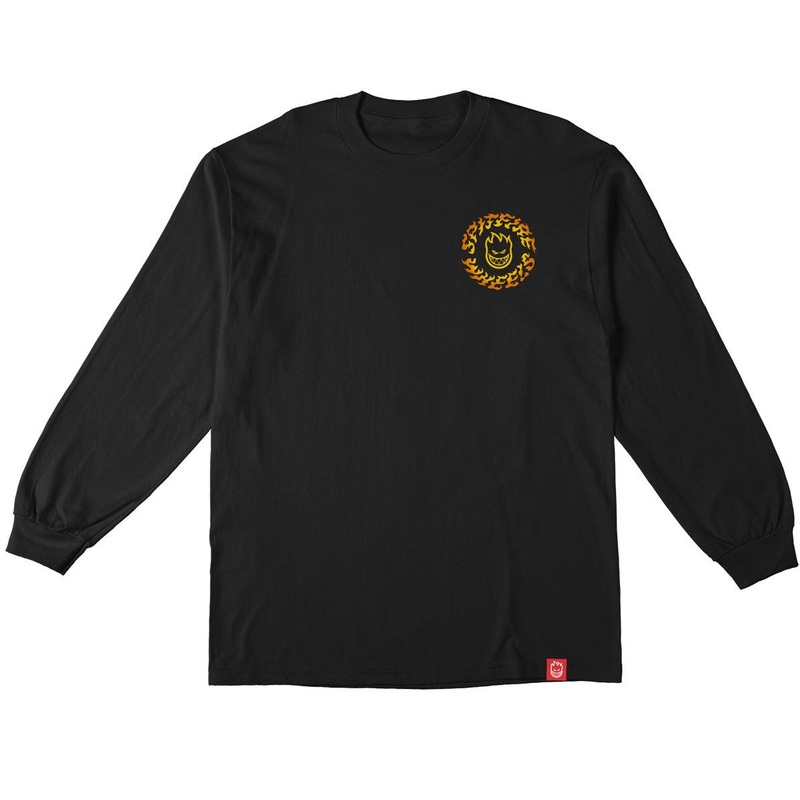 SPITFIRE TORCHED SCRIPT L/S T-SHIRT BLACK MEDIUM