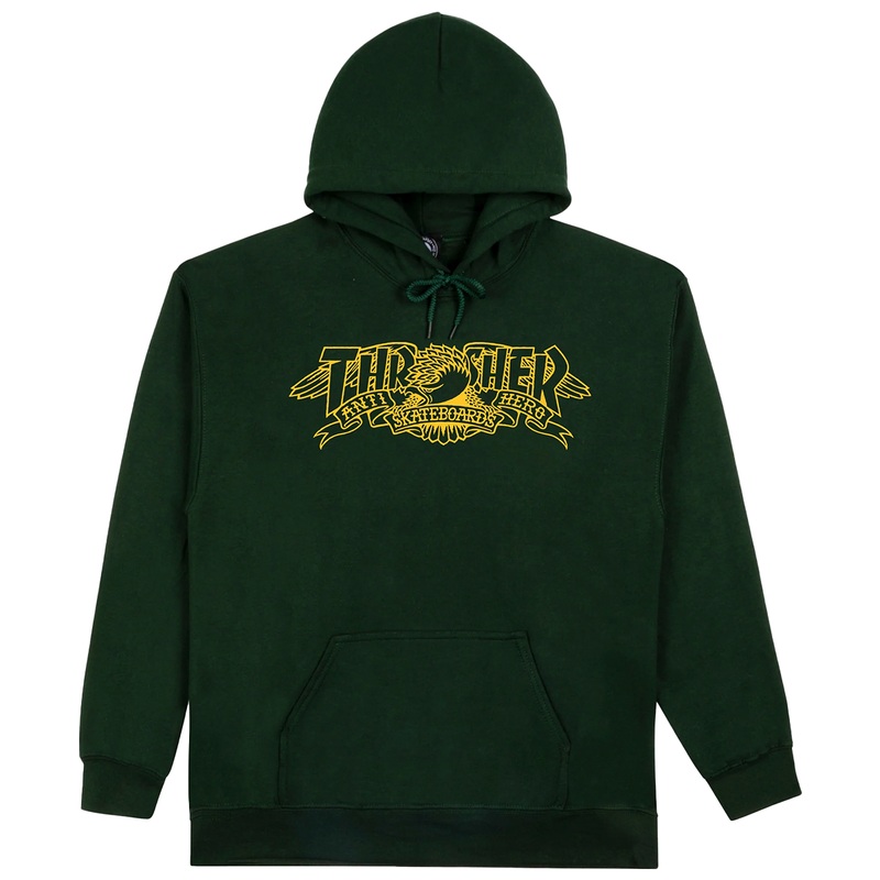 Thrasher Mag Banner Hoodie Forest Green S