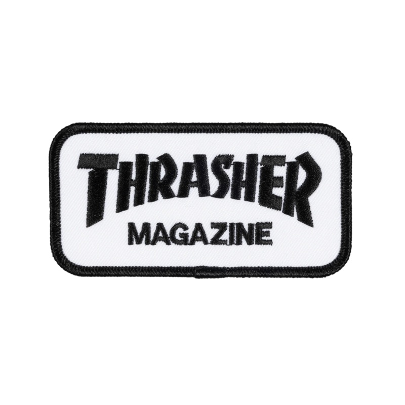 Thrasher Magazine – Logo Patches Black/White outlined