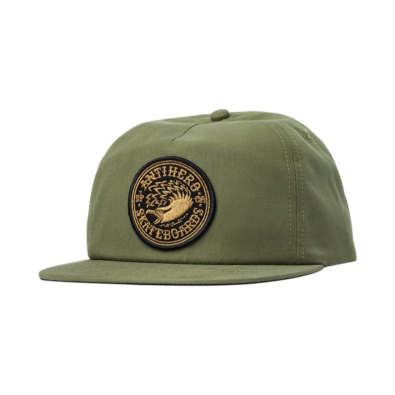 Antihero Eagle Round Snapback Hat O/S Moss