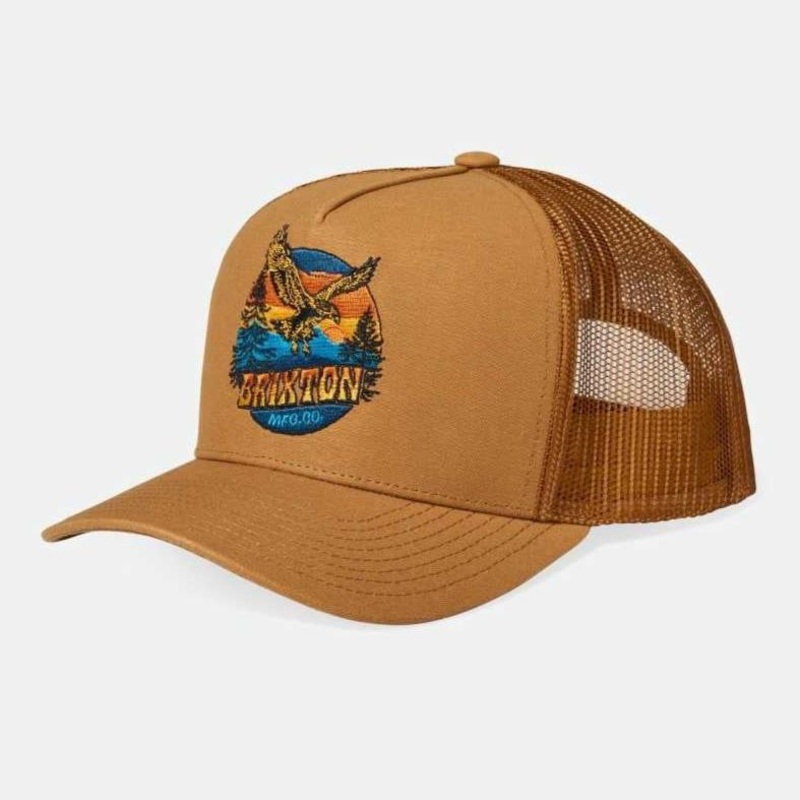 BRIXTON RIDGEWOOD NP C MP TRUCKER HAT COPPER/COPPER