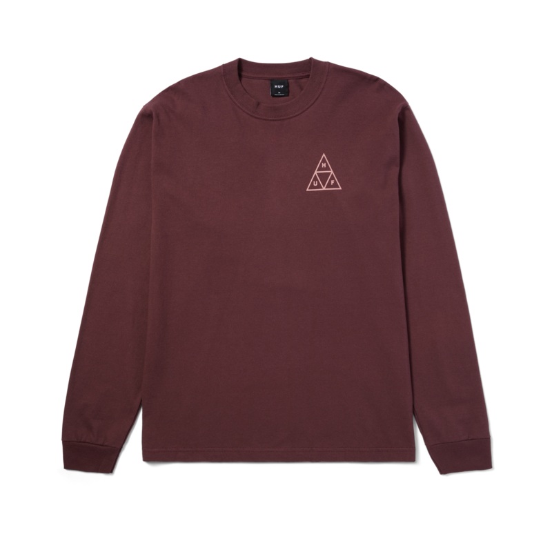 HUF SET TT L/S TEE EGGPLANT MEDIUM