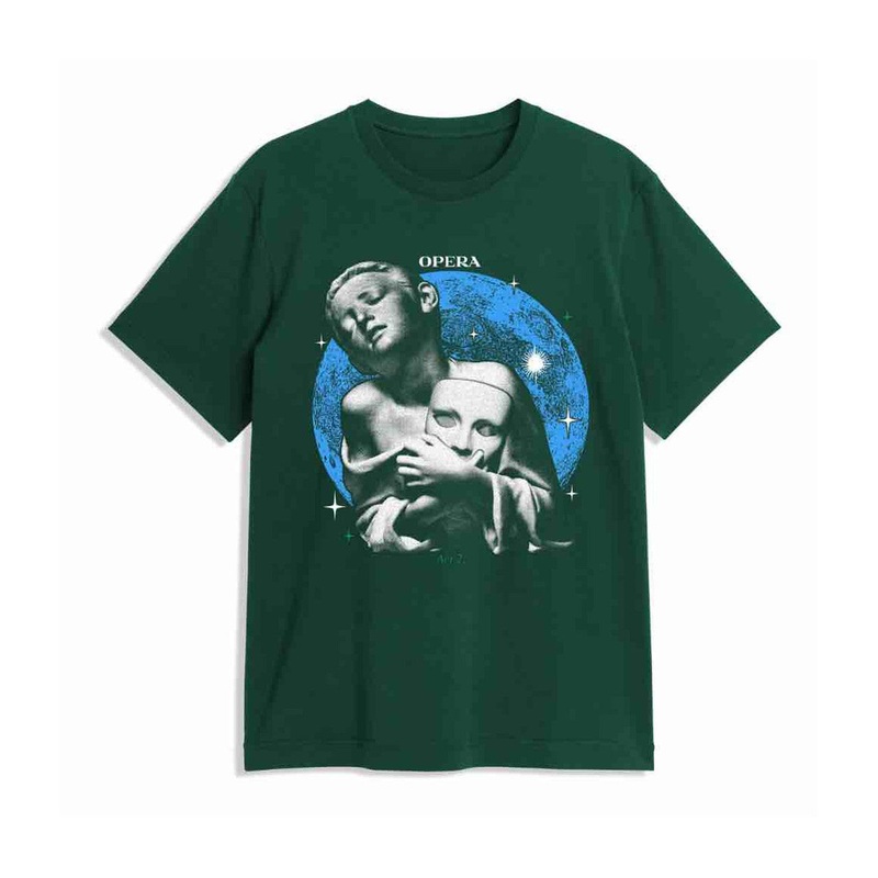 Opera Grasp Sports Dark Green S/s Shirt M