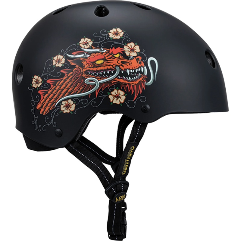 PROTEC(CPSC) LOW PRO HELMET L/XL-CAB DRAGON BLACK