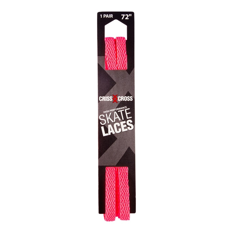 Riedell Criss Cross Skate Laces Skinny 3/8 Width – Neon Pink