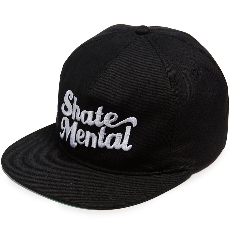 SKATE MENTAL SNAPBACK SCRIPT LOGO BLACK