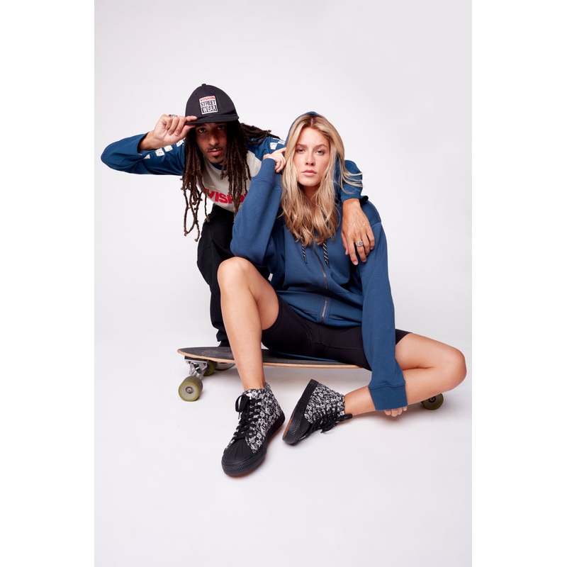 Small Logo Print Hoodie – Navy S