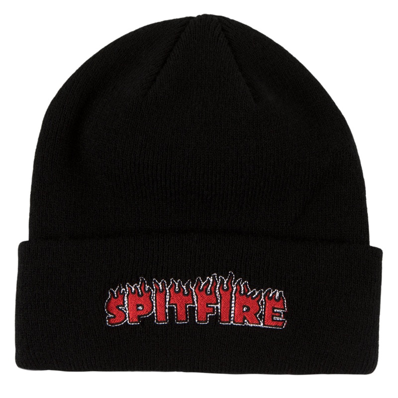 SPITFIRE FLASH FIRE CUFF BEANIE BLACK