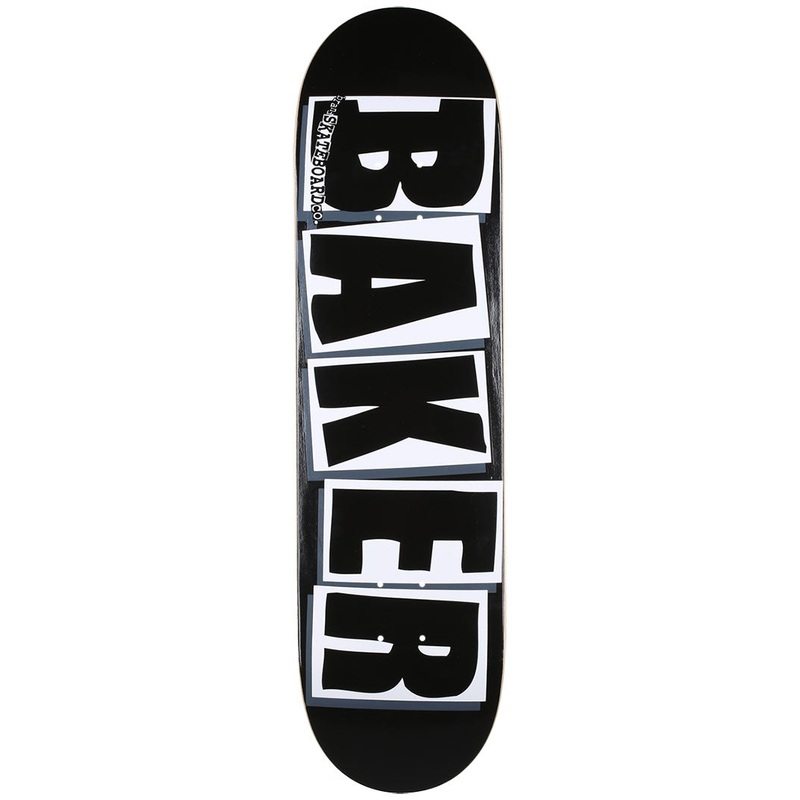 Baker Brand Logo Skateboard Deck – 8.475 Black/White