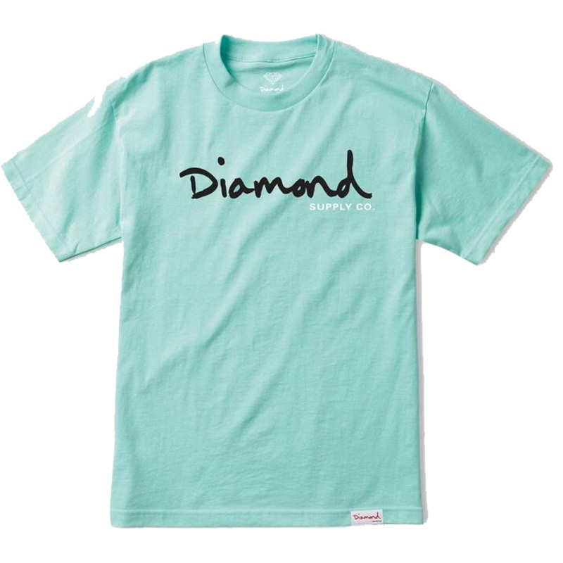 DIAMOND T-SHIRT OG SCRIPT DIAMOND BLUE SMALL