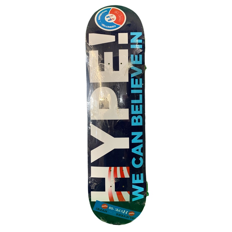Hype! We Believe 2008 Blue 7.9″ Classic Skateboard Deck