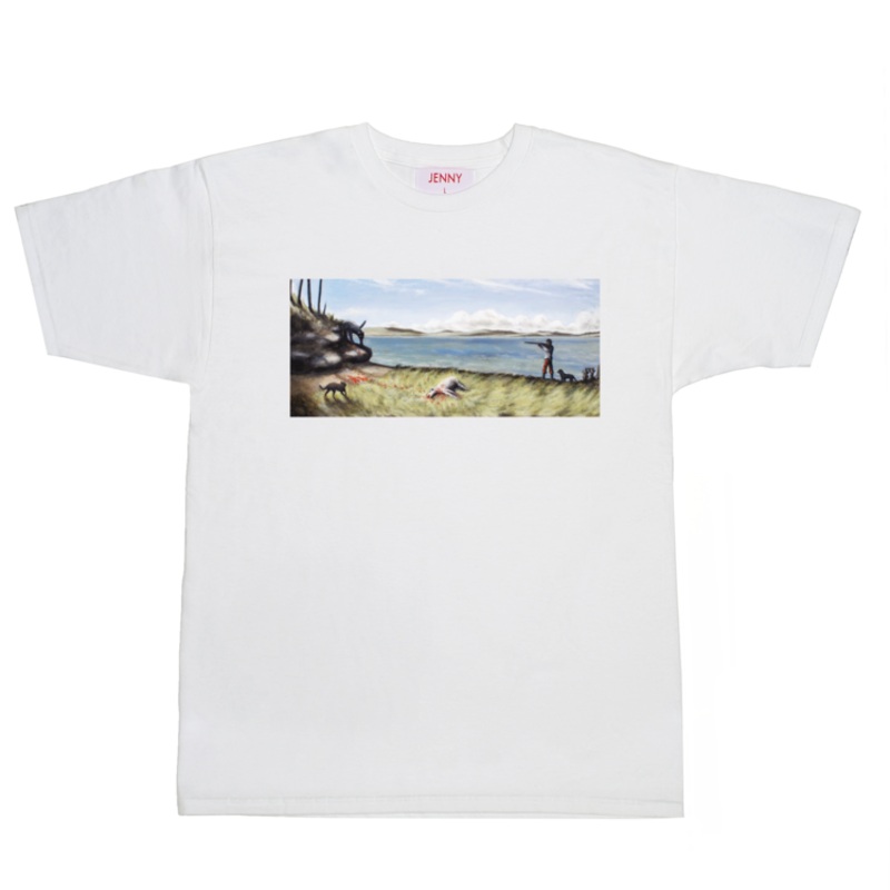 JENNY T-SHIRT TRIPTYCH WHITE LARGE