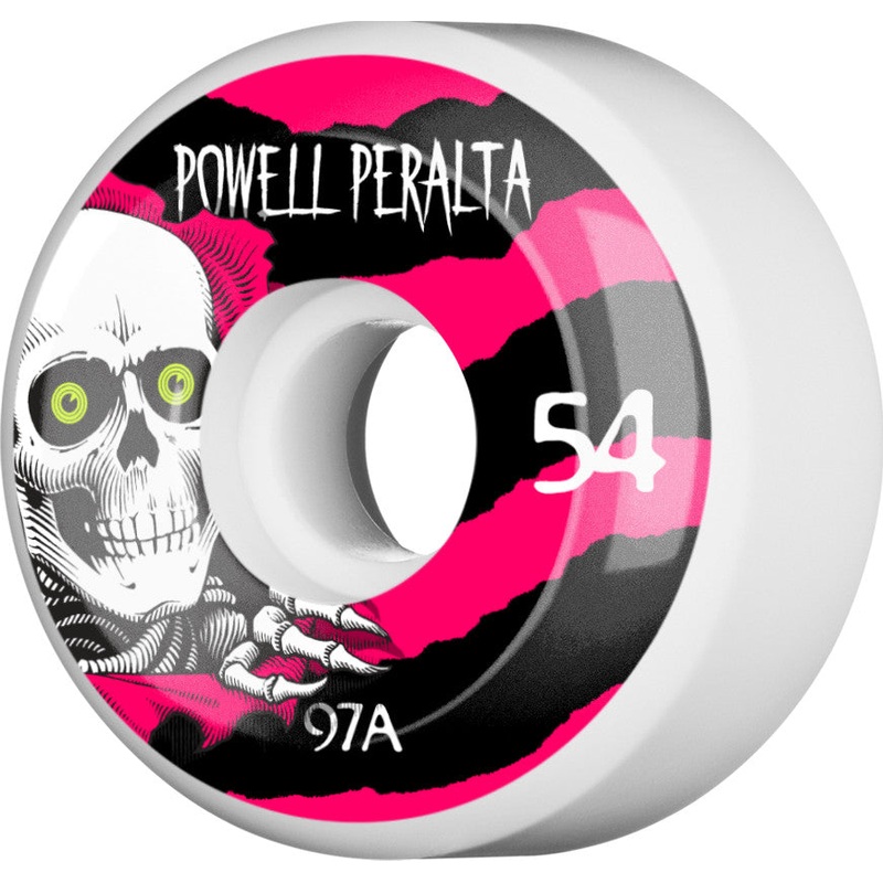 Powell Peralta Wheels Ripper 54mm 97a – White (Set of 4)